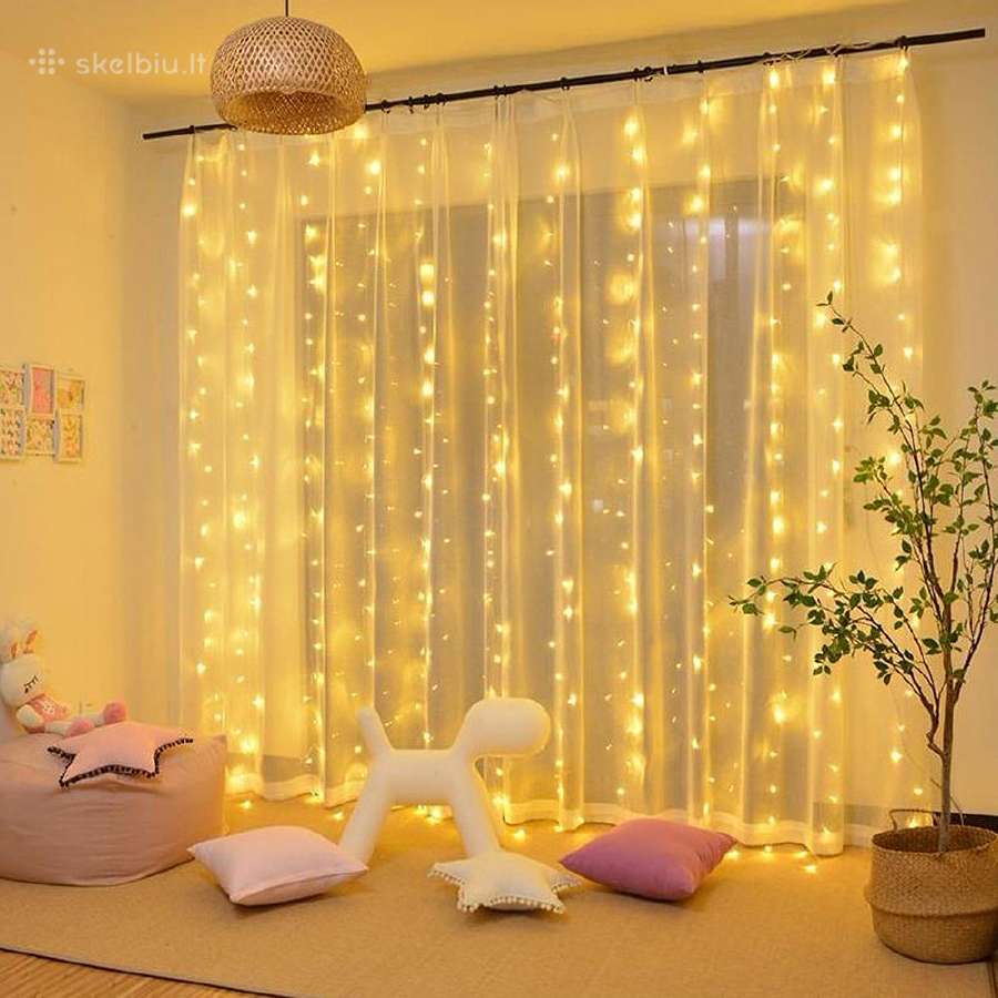 LED girlianda - užuolaida / 3x 3m / 300 LED - nuotraukos Nr. 10