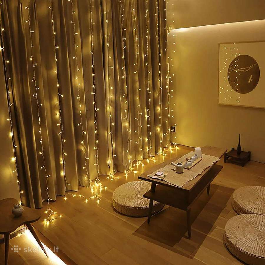 LED girlianda - užuolaida / 3x 3m / 300 LED - nuotraukos Nr. 11