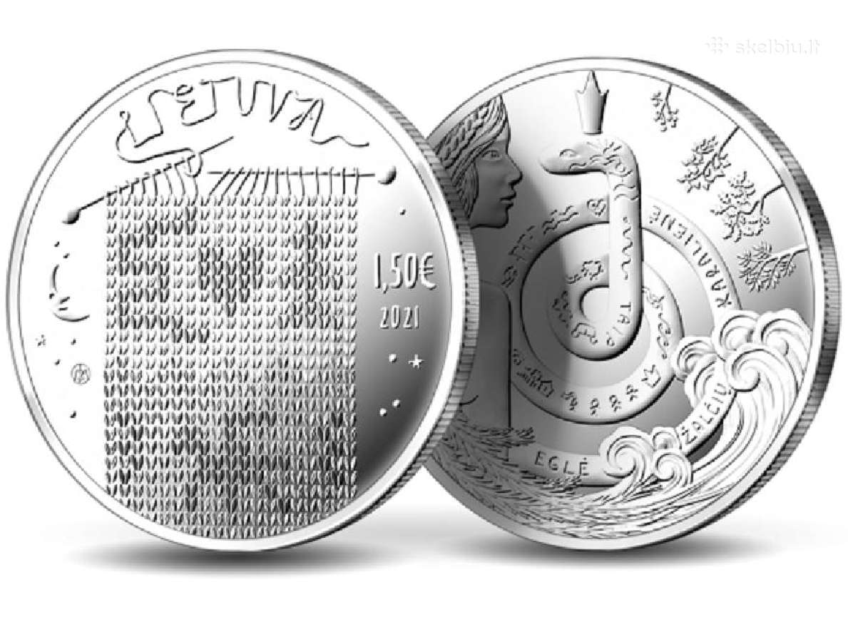 Lietuva 1,50 Euro, 2021 Eglė - Žalčių Karalienė