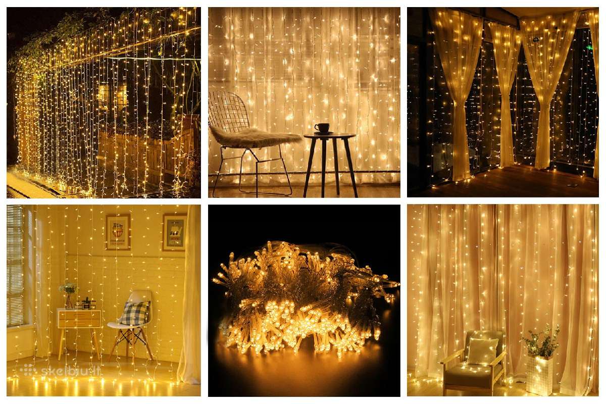 LED girlianda - užuolaida / 3x 3m / 300 LED