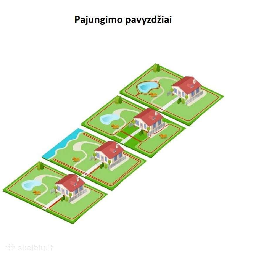 Nematoma Vielinė Elektrinė Tvora Dviems Šunims - nuotraukos Nr. 4