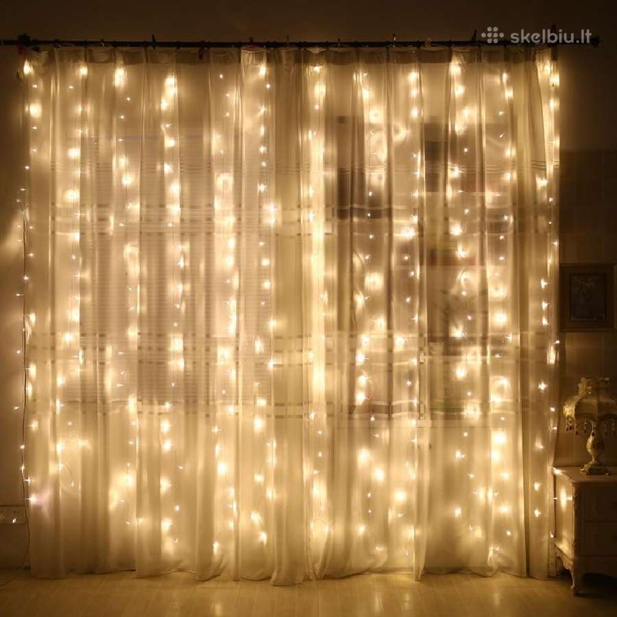 300 LED lempučių užuolaida su pulteliu 3x3 - nuotraukos Nr. 4