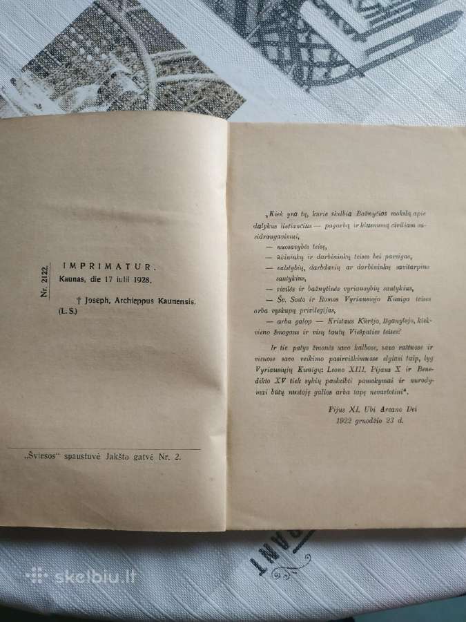 1928 m. Katalikų veikimo kodeksas - nuotraukos Nr. 3