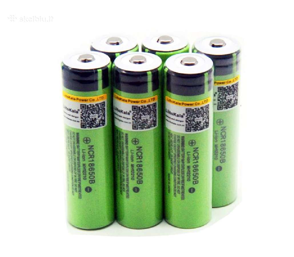 Pakraunamos baterijos Liitokala 18650 3.7v 3400mah - nuotraukos Nr. 2