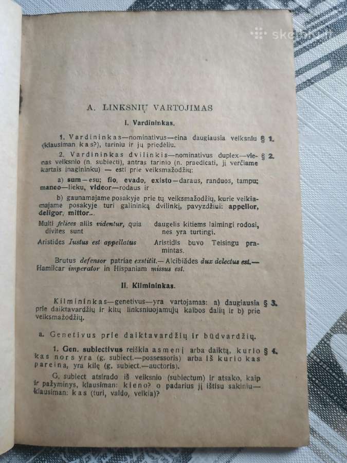 1919 m. Trumpa lotynų kalbos sintaksė - nuotraukos Nr. 3