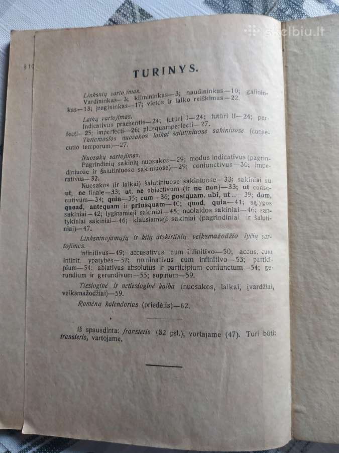 1919 m. Trumpa lotynų kalbos sintaksė - nuotraukos Nr. 4
