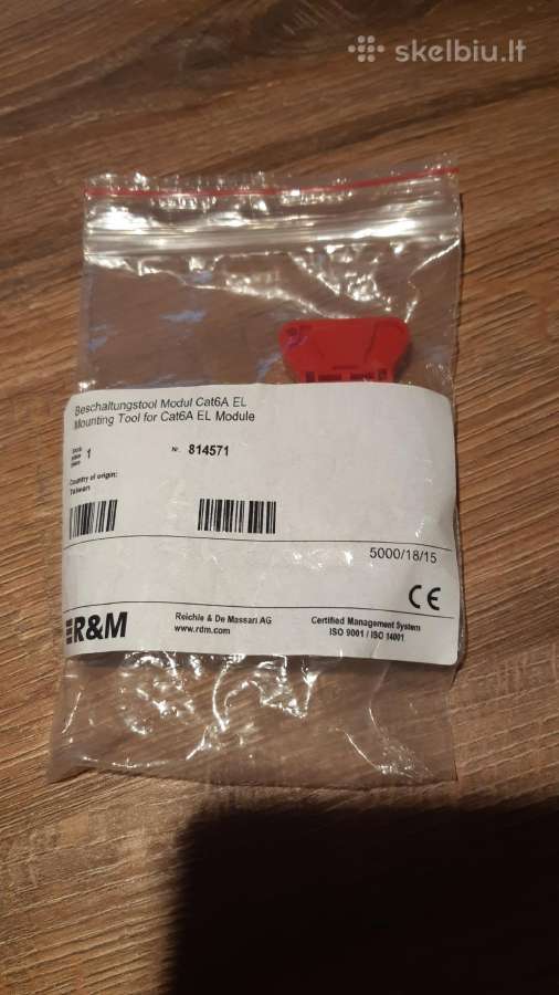 R&m Rj45 cat. 6a lizdų komutavimo įrankis