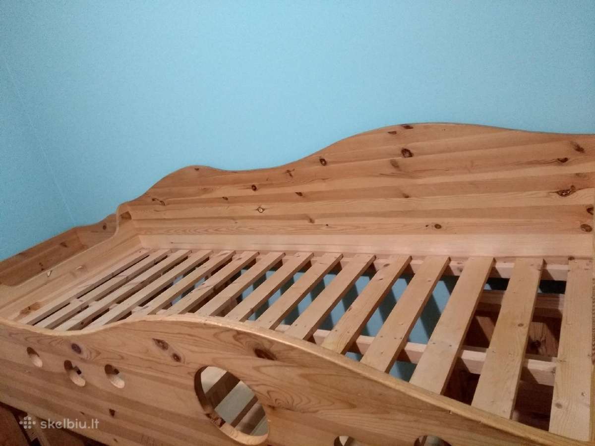Lova su lentyna ar patalynės dėže vaikui - nuotraukos Nr. 5