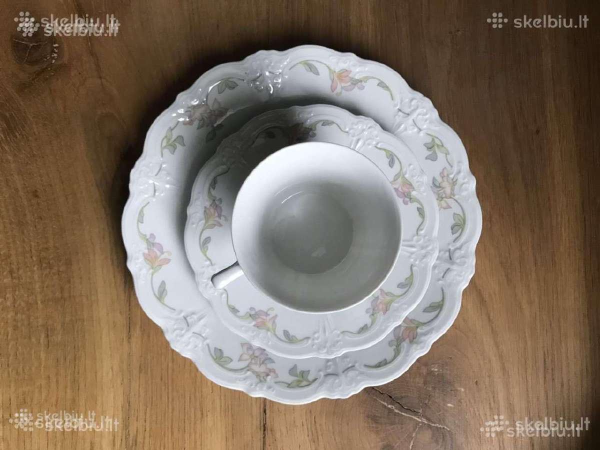 Vokiškas porcelianinis rinkinys