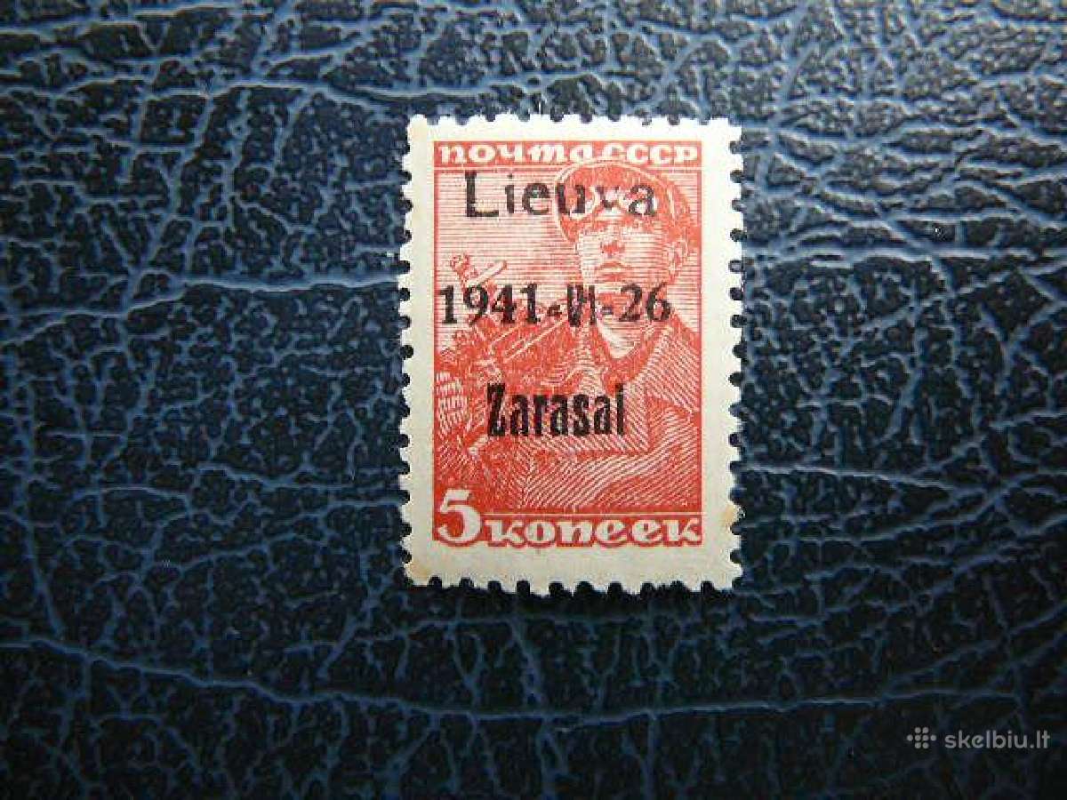 Zarasai - Lieuva vietoj Lietuva 1941 Mnh zrs05