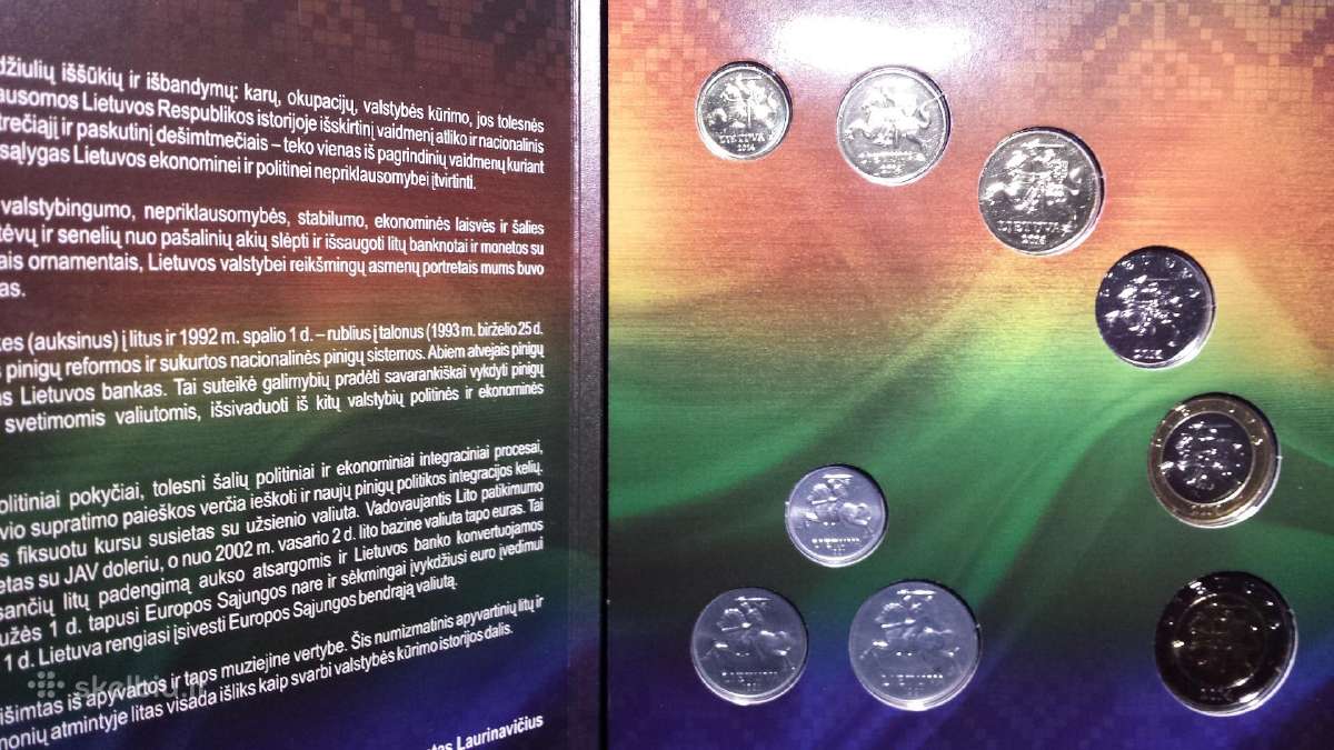 2014 m. numizmatinis litų rinkinys - nuotraukos Nr. 2