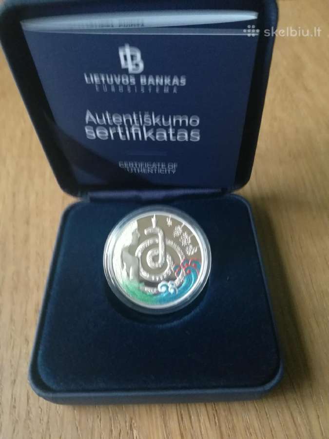 Sidabrinė moneta pasakai "Eglė žalčių karalienė"