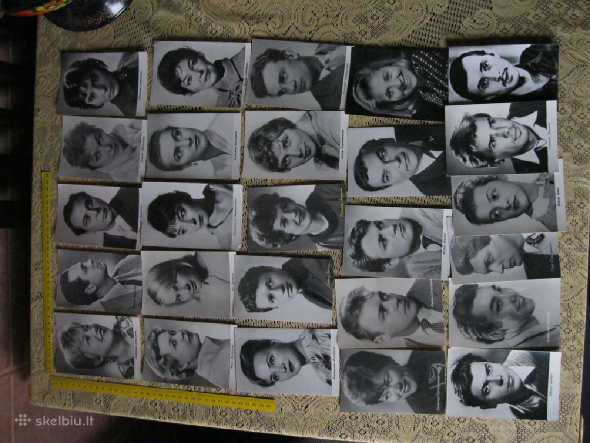 Sovietmečio atvirutes nespavotos.26 vnt.artistai