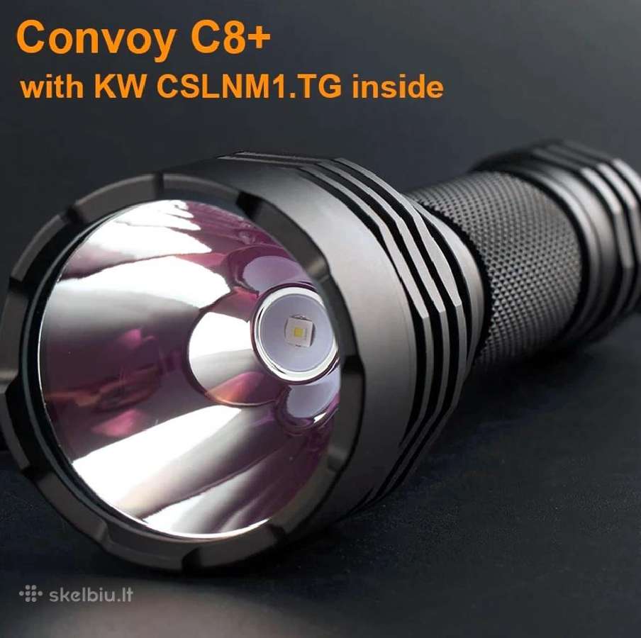 Medžioklinis prožektorius Convoy C8+ osram LED - Skelbiu.lt