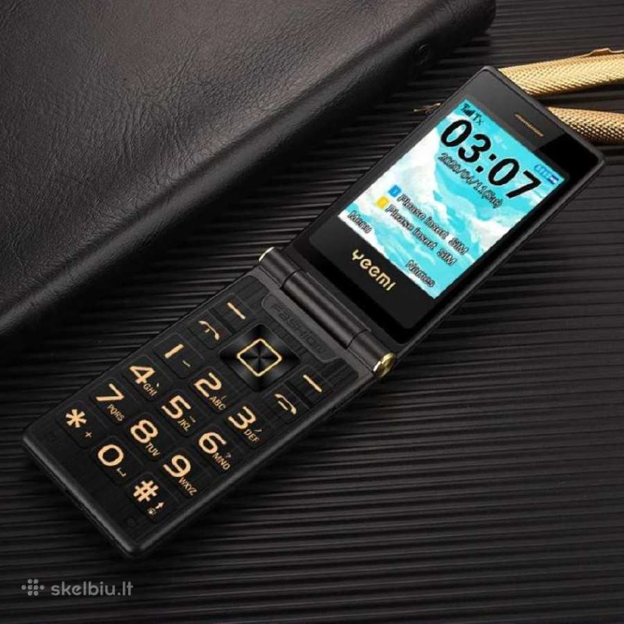 Telefonas Yeemi atverčiamas, su laikrodžiu - nuotraukos Nr. 6