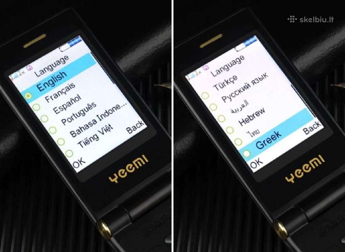 Telefonas Yeemi atverčiamas, su laikrodžiu - nuotraukos Nr. 12