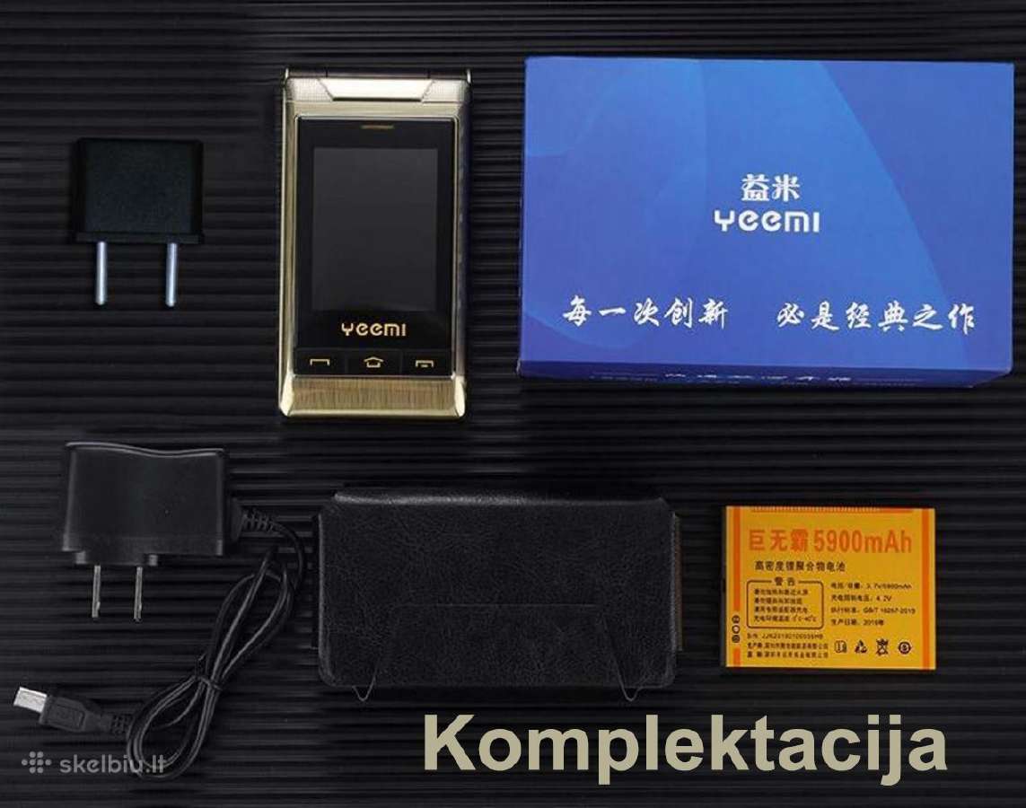 Telefonas Yeemi atverčiamas, su laikrodžiu - nuotraukos Nr. 30
