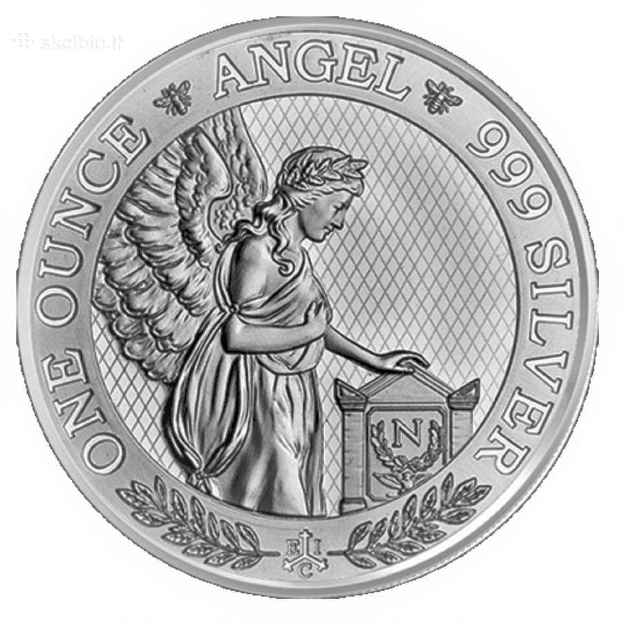 1 oz sidabrinė moneta Napoleon Angel, Šv. Elena