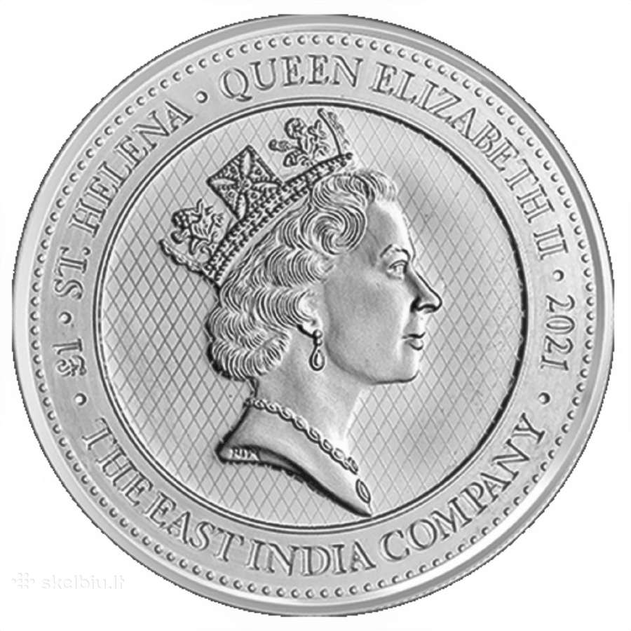 1 oz sidabrinė moneta Napoleon Angel, Šv. Elena - nuotraukos Nr. 2