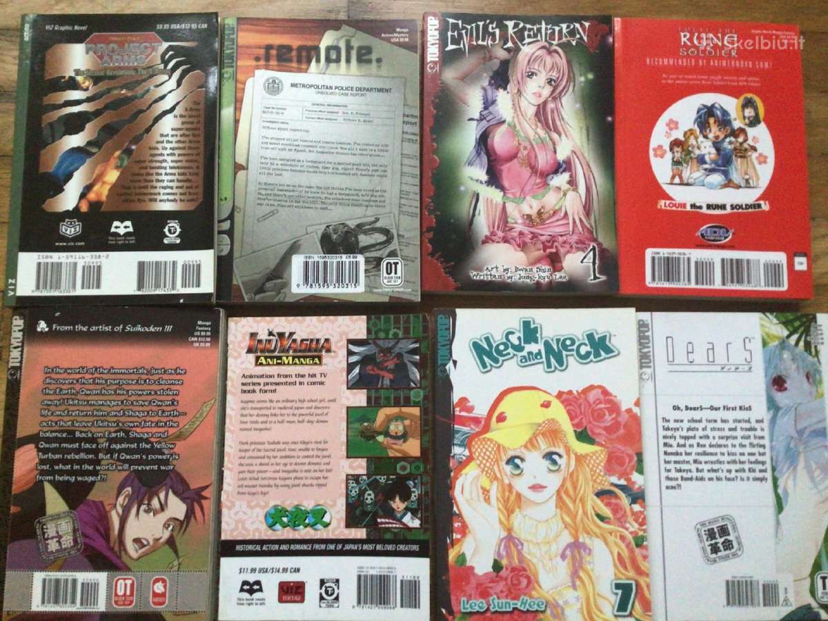 Parduodu Manga Japoniškų komiksų knygas