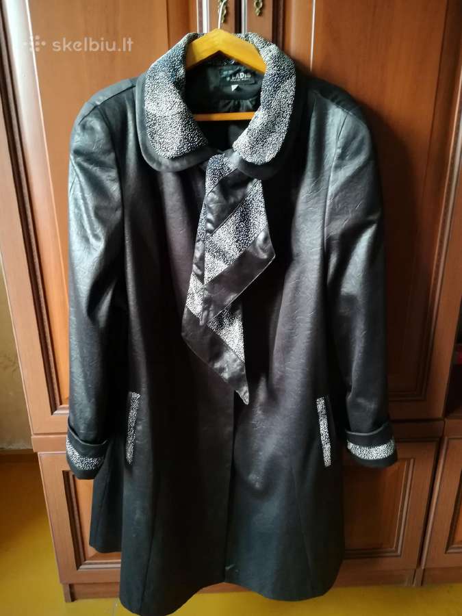 Elegantiškas demisezoninis paltas Plus size - nuotraukos Nr. 7