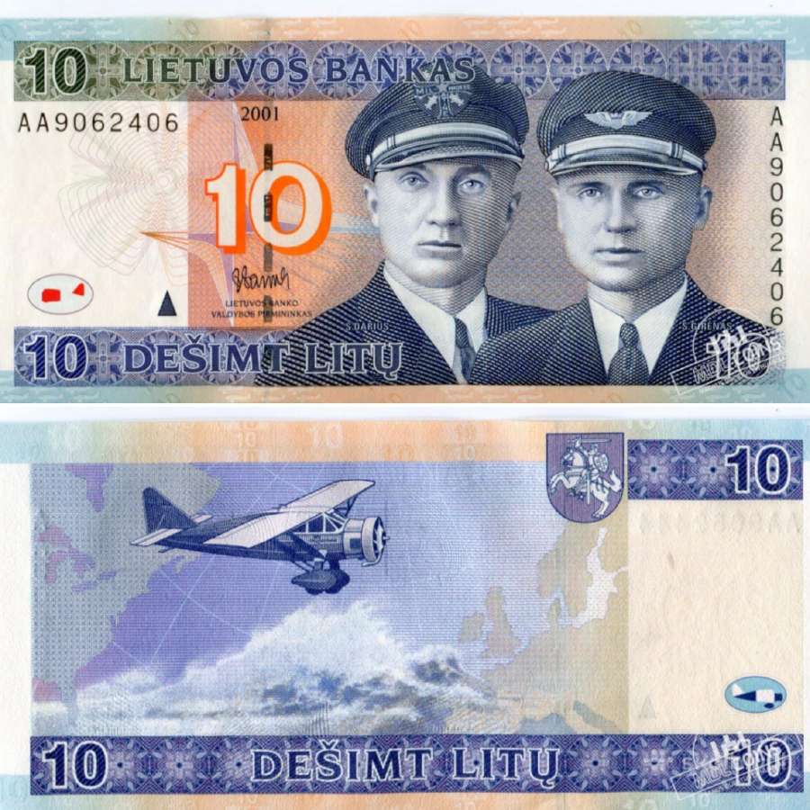 2001 ir 2007 metų 10 ir 20 litų - nuotraukos Nr. 2