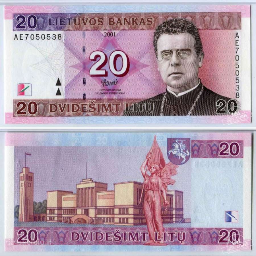 2001 ir 2007 metų 10 ir 20 litų - nuotraukos Nr. 4