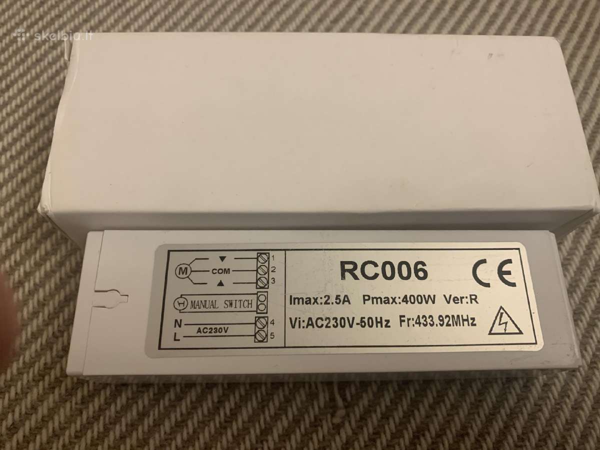 Žaliuzi imtuvas 433.92 MHz.