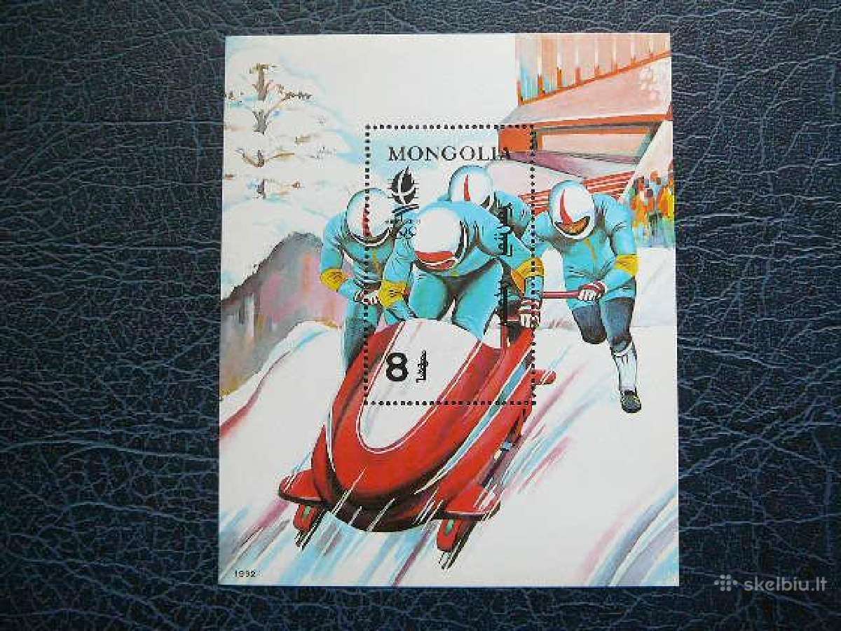 Olimpines ziemos Mongolija 1992 Mnh mng2361