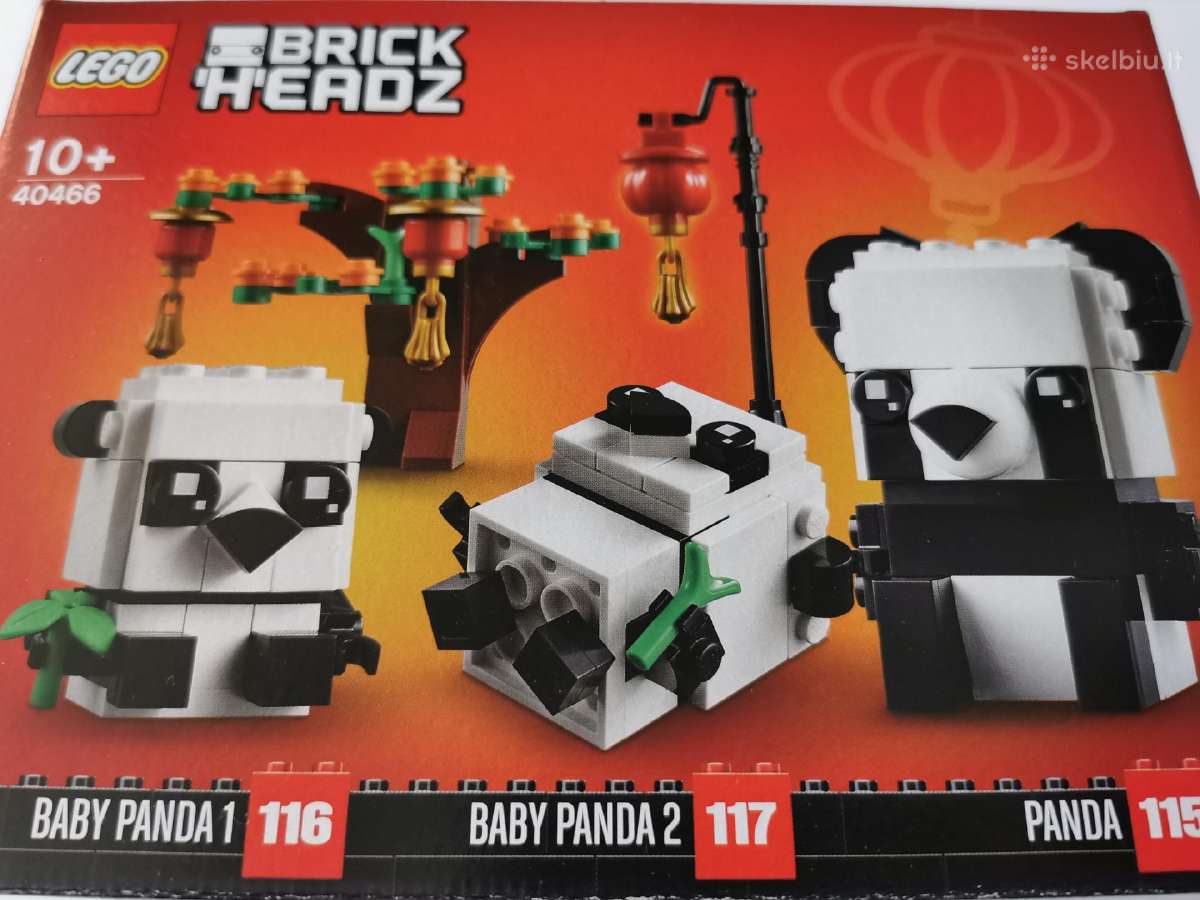 Lego 40466 naujas rinkinys trys smagios Pandos :)
