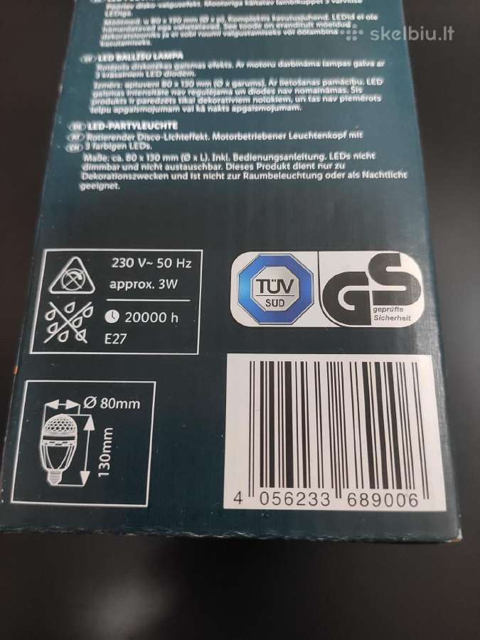 Livarnolux LED šviesos efektų šviestuvas - nuotraukos Nr. 4