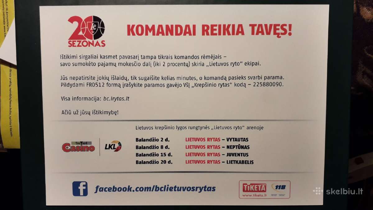 "Lietuvos ryto" atvirukas - nuotraukos Nr. 2