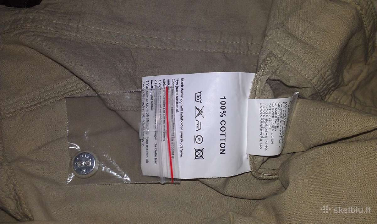 Unisex kelnės jeans italy 100 % Cotton Size 30 - nuotraukos Nr. 5
