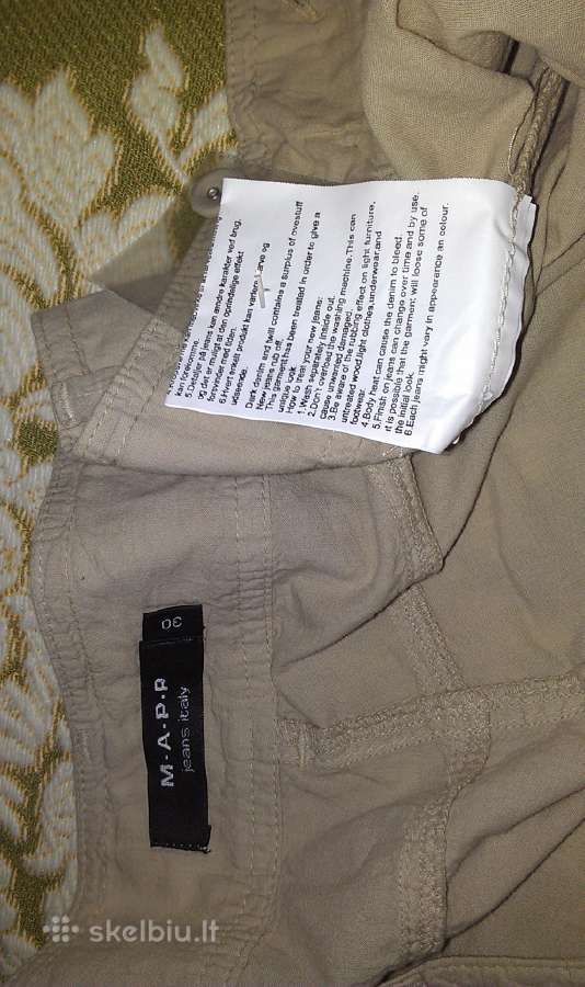 Unisex kelnės jeans italy 100 % Cotton Size 30 - nuotraukos Nr. 6