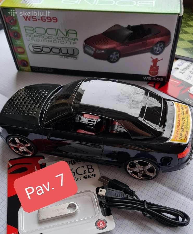 Metaliniai automobilių modeliukai, garso kolonėlė. - nuotraukos Nr. 8