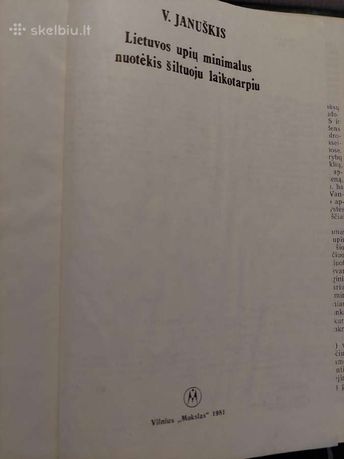 V. Januškis. Lietuvos upių minimalus nuotėkis. - nuotraukos Nr. 2