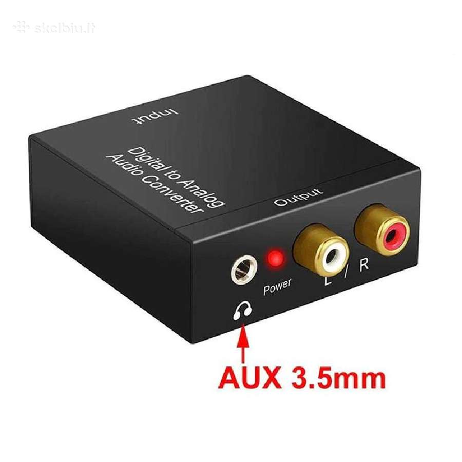 Spdif (Coax, Toslink) į analoginį garsą keitiklis - nuotraukos Nr. 2