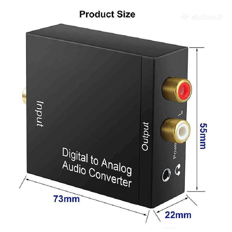 Spdif (Coax, Toslink) į analoginį garsą keitiklis - nuotraukos Nr. 6
