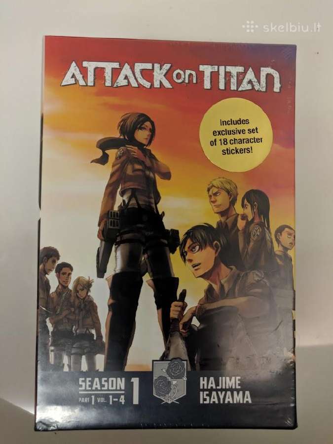 Attack On Titan Anime Manga Pirmas Box Set Naujas Skelbiu Lt