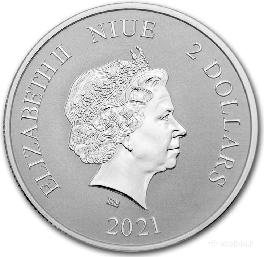 Niue 2021 1oz Ag999 moneta su vėžliu - nuotraukos Nr. 3