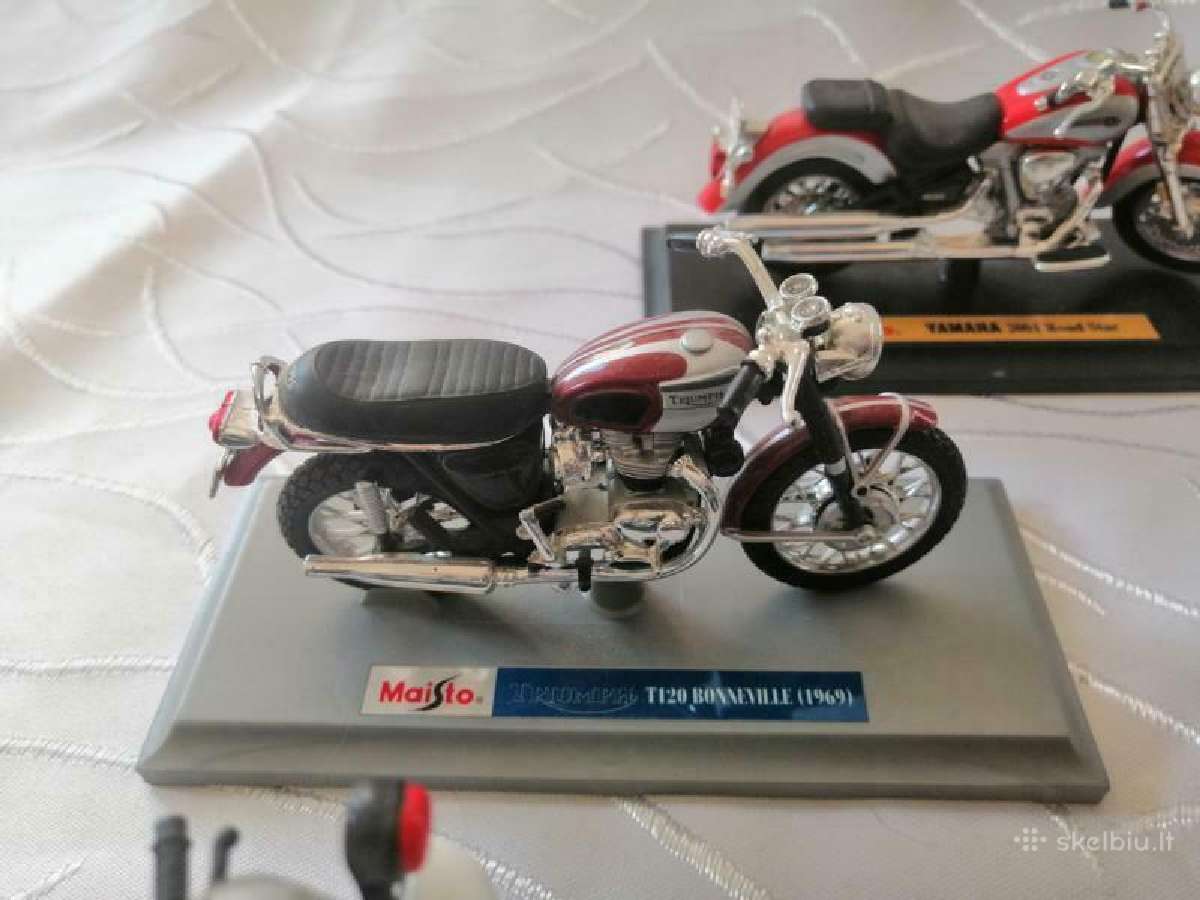 Motociklų modeliai modeliukai 1:18 Honda Suzuki - nuotraukos Nr. 7