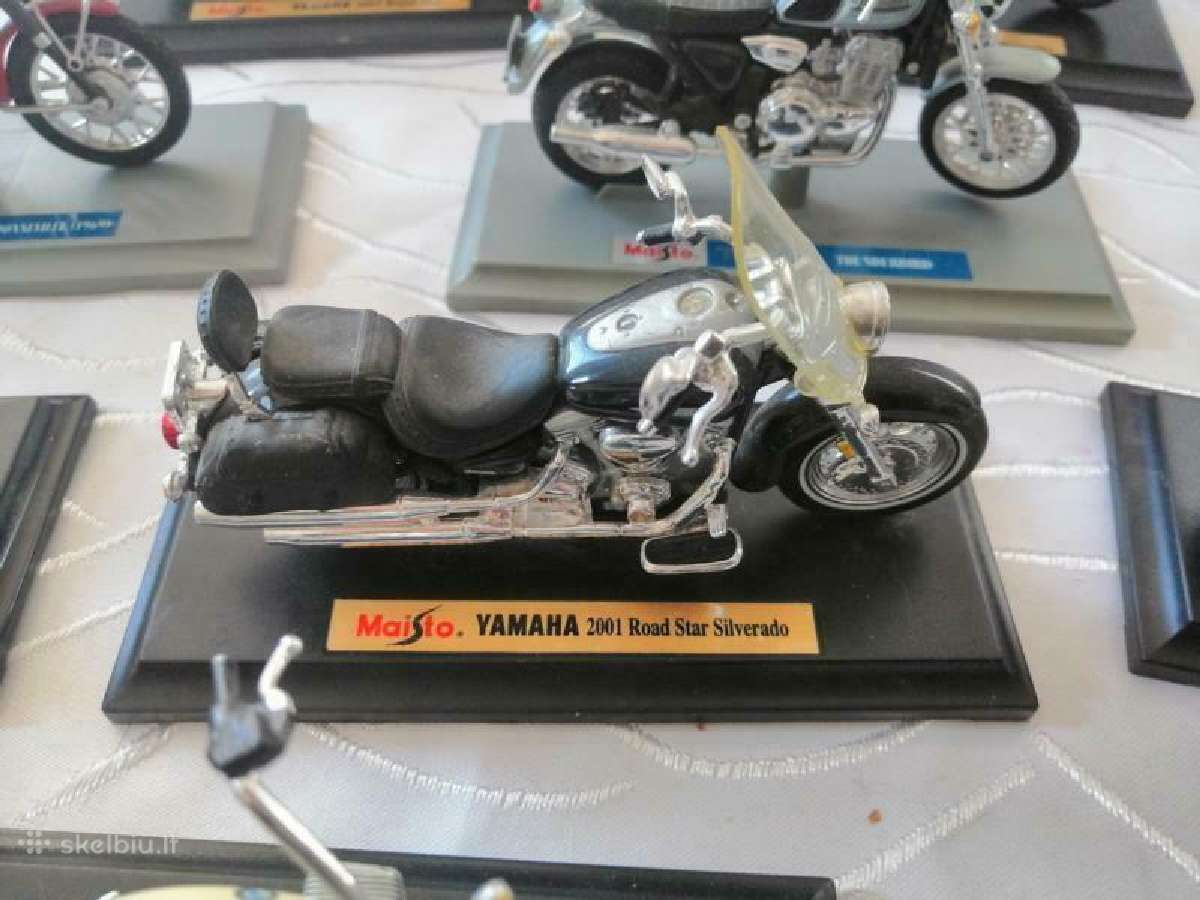 Motociklų modeliai modeliukai 1:18 Honda Suzuki - nuotraukos Nr. 9