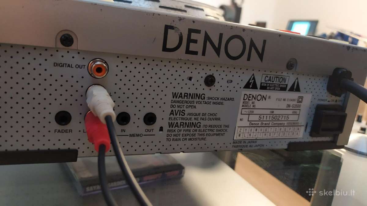 Dj CD Mp3 pro grotuvai Denon dn-s3500 - nuotraukos Nr. 7