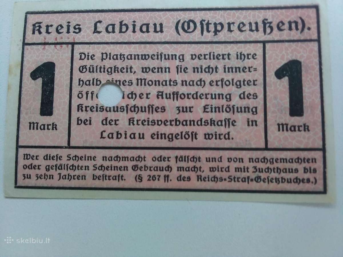 Parduodu Labguvos notgeldus - nuotraukos Nr. 2