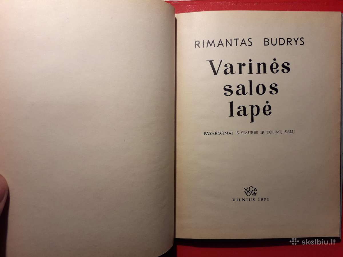 R. Budrys "Varinės salos lapė" 1971 m. - nuotraukos Nr. 2