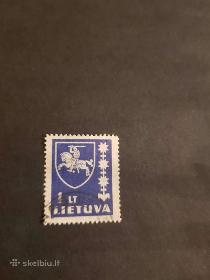 Lietuva 1939 m. Standartukas, antspauduotas