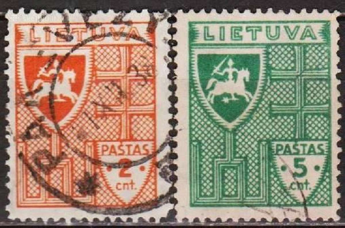 Lietuva 1936 m. Standartukai, antspauduoti