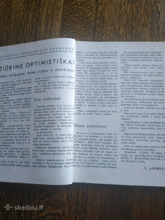 1970 m.dienraštis Vilnis išleista Čikagoje - nuotraukos Nr. 3