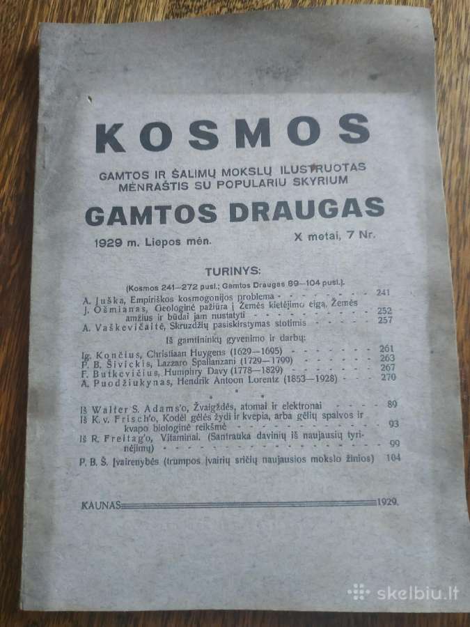 1929 m. mėnraštis Kosmos