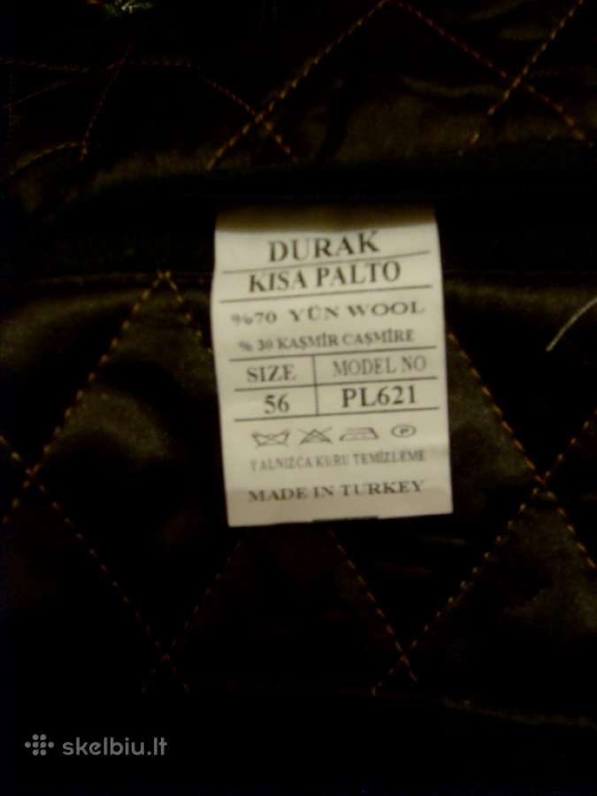 Klasikinis paltas, Kasmyras 30% , avies vilna 70% - nuotraukos Nr. 6